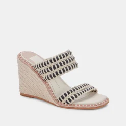 DOLCE VITA Wedges*Abigal Wedges Black White Stella