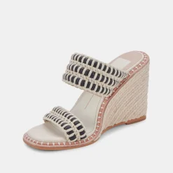 DOLCE VITA Wedges*Abigal Wedges Black White Stella