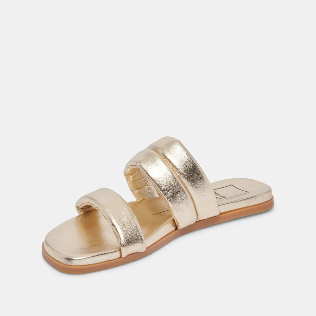 DOLCE VITA Sandals*Adore Sandals Gold Metallic Leather