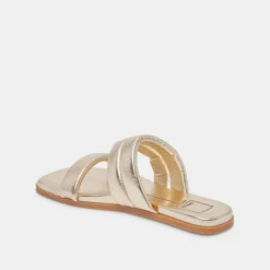 DOLCE VITA Sandals*Adore Sandals Gold Metallic Leather