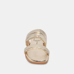 DOLCE VITA Sandals*Adore Sandals Gold Metallic Leather