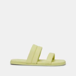 DOLCE VITA Sandals*Adore Sandals Lemon Cream Leather