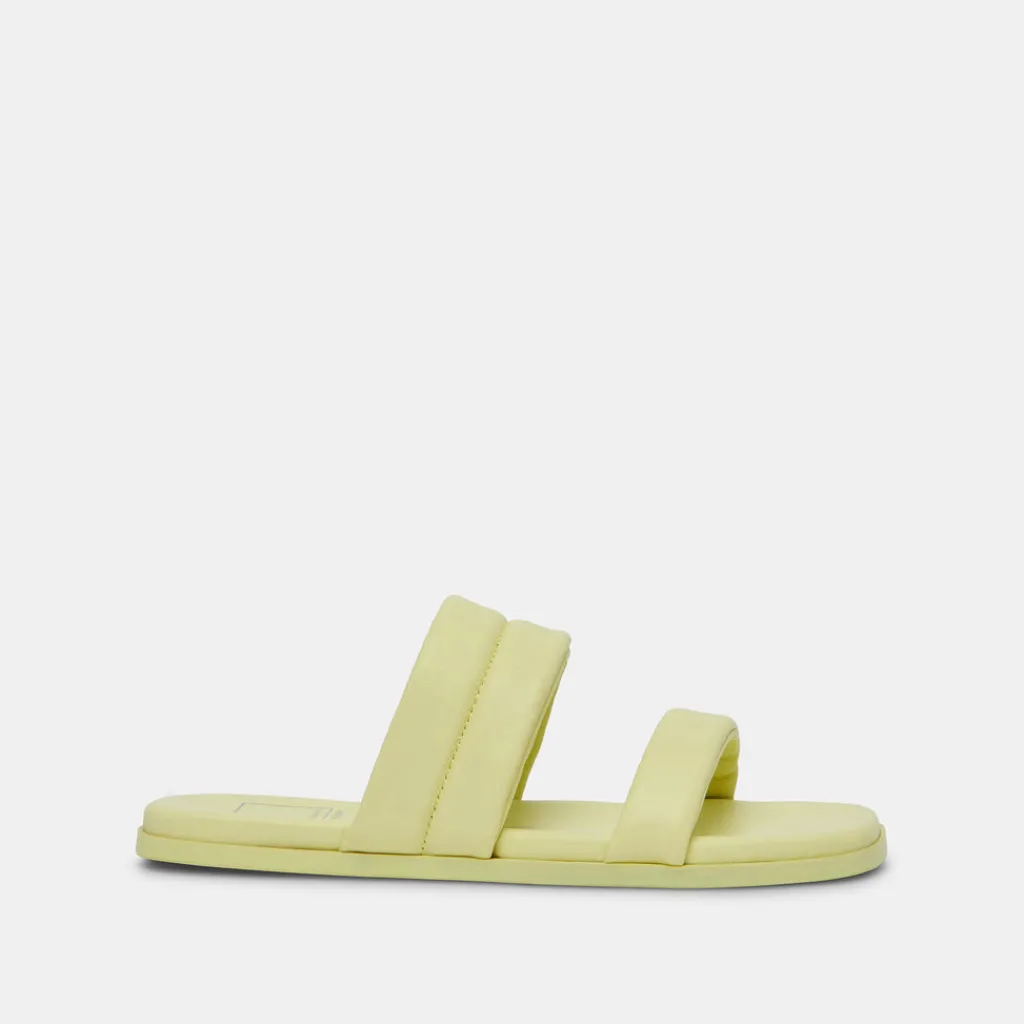 DOLCE VITA Sandals*Adore Sandals Lemon Cream Leather