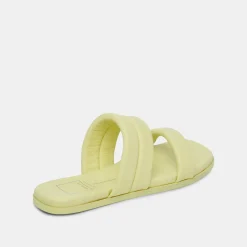 DOLCE VITA Sandals*Adore Sandals Lemon Cream Leather