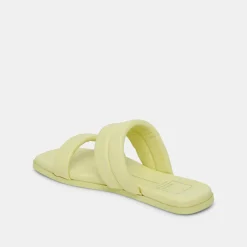 DOLCE VITA Sandals*Adore Sandals Lemon Cream Leather