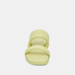 DOLCE VITA Sandals*Adore Sandals Lemon Cream Leather