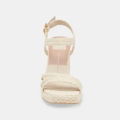 DOLCE VITA Sandals*Alysia Heels Ivory Raffia