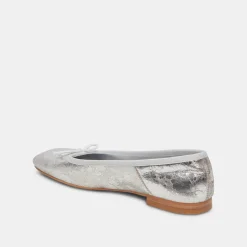 DOLCE VITA Flats & Loafers*Anisa Ballet Flats Silver Distressed Leather