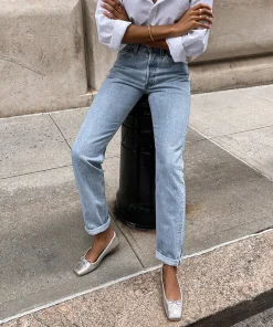 DOLCE VITA Flats & Loafers*Anisa Ballet Flats Silver Distressed Leather
