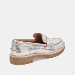DOLCE VITA Flats & Loafers*Arabel Loafers Silver Distressed Leather