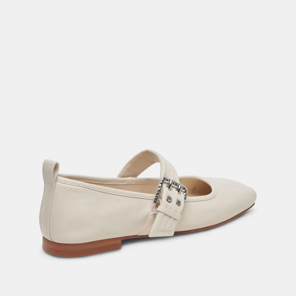 DOLCE VITA Flats & Loafers*Arora Ballet Flats Ivory Crinkle Patent