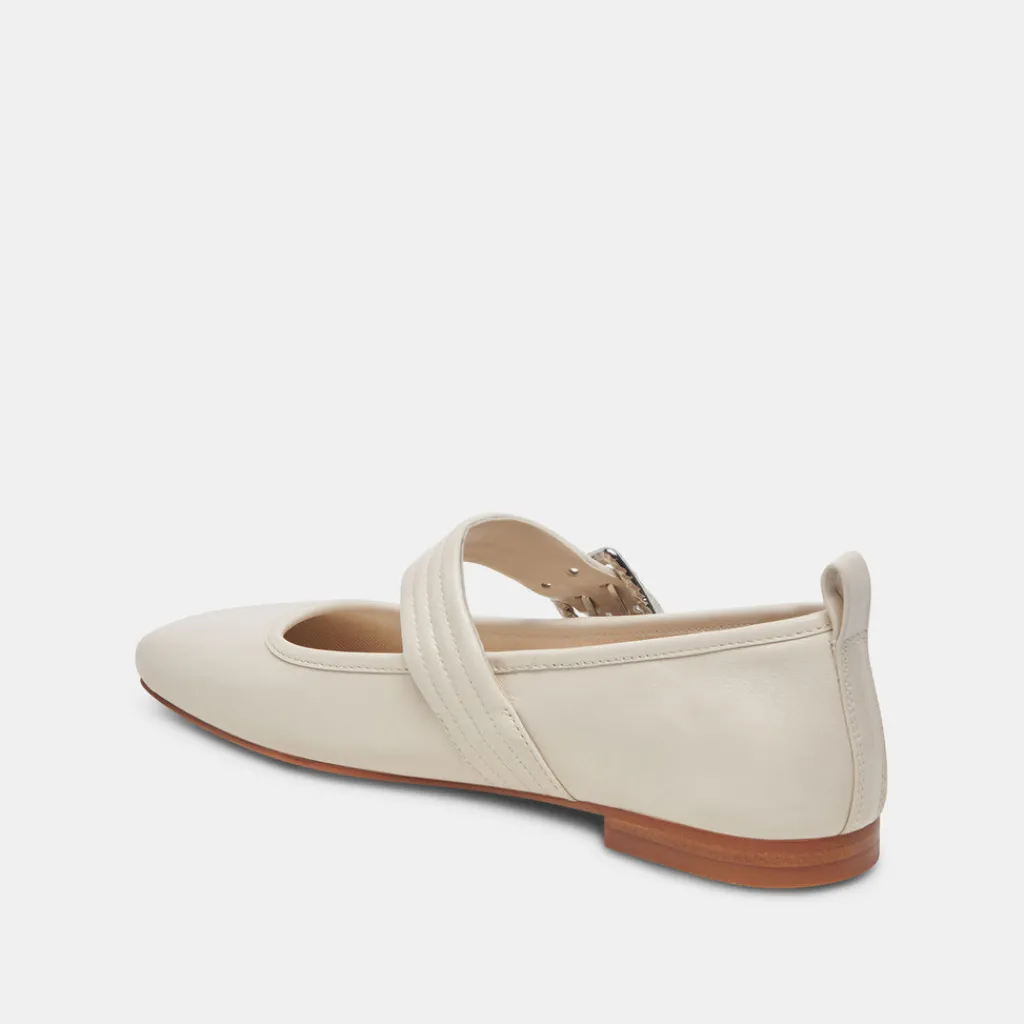 DOLCE VITA Flats & Loafers*Arora Ballet Flats Ivory Crinkle Patent