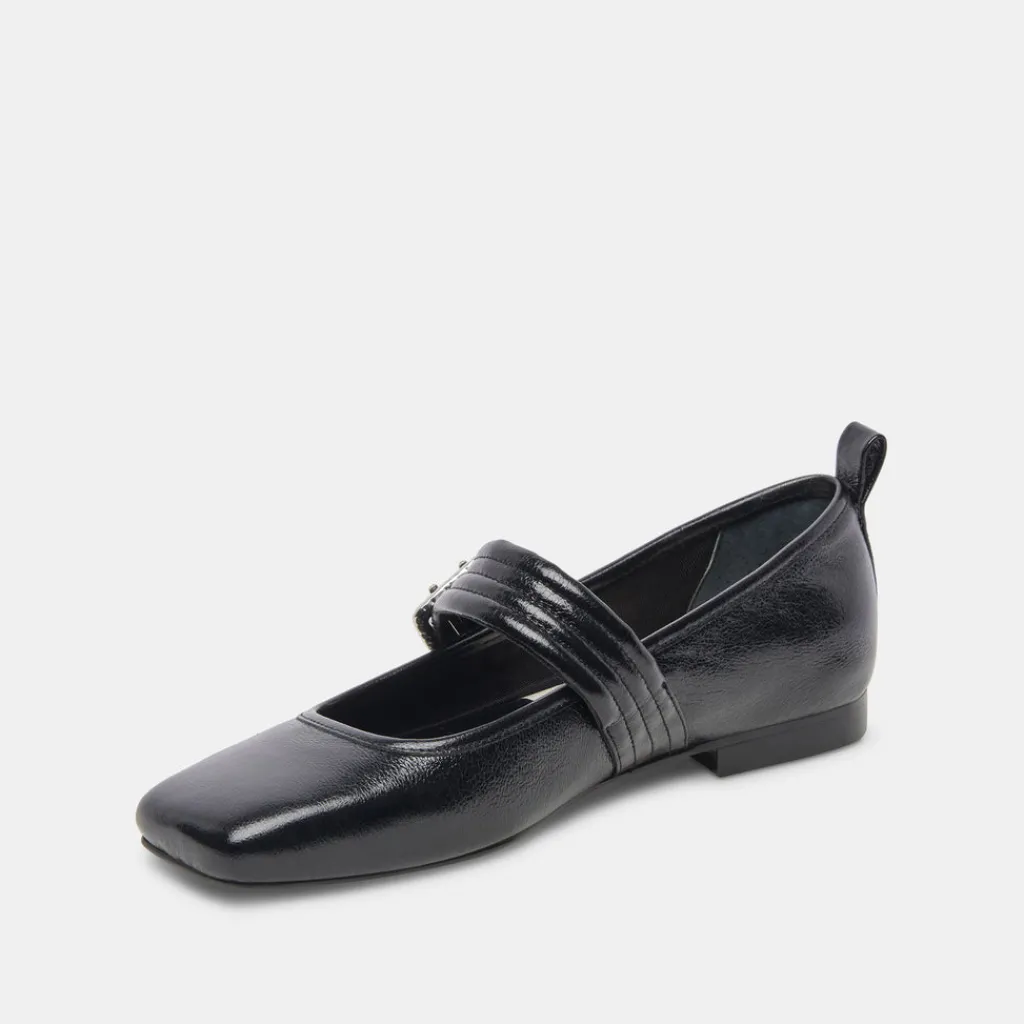 DOLCE VITA Flats & Loafers*Arora Ballet Flats Midnight Crinkle Patent