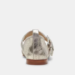 DOLCE VITA Flats & Loafers*Arora Ballet Flats Platinum Distressed Leather