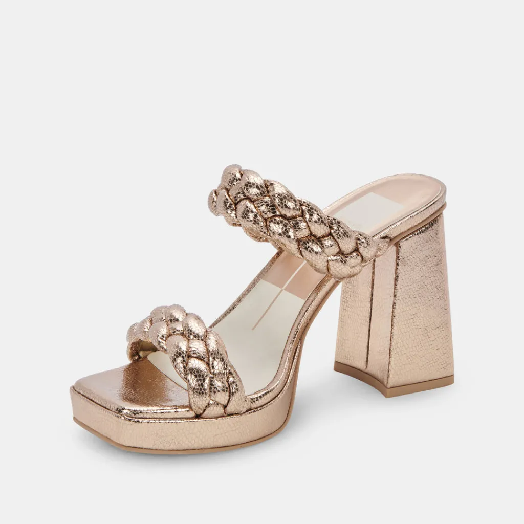 DOLCE VITA Heels*Ashby Heels Dark Gold Crackled Stella