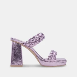 DOLCE VITA Sandals*Ashby Heels Lilac Crackled Stella