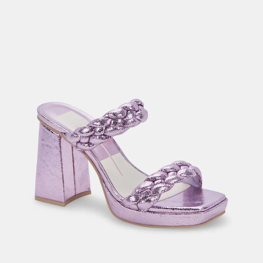 DOLCE VITA Sandals*Ashby Heels Lilac Crackled Stella