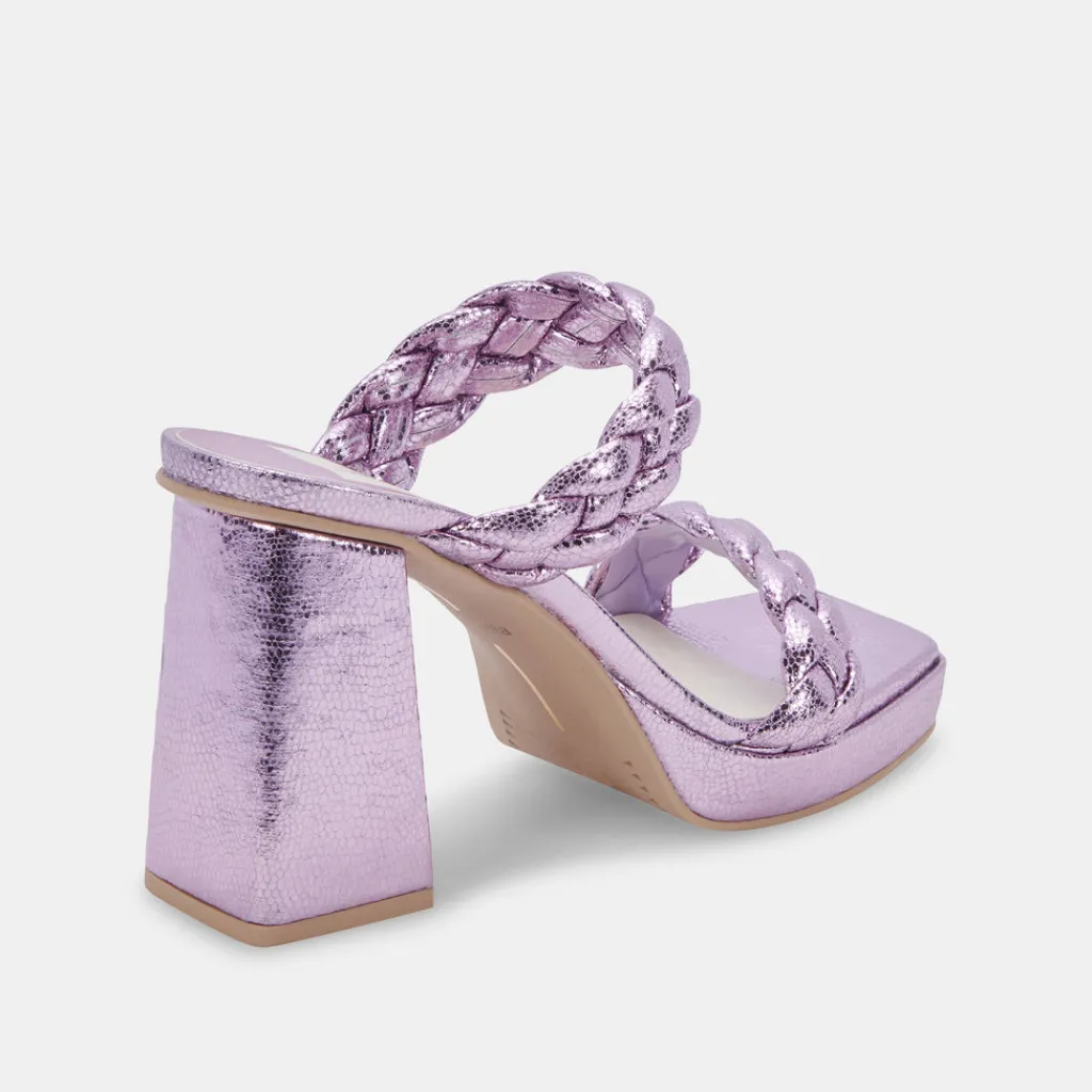 DOLCE VITA Sandals*Ashby Heels Lilac Crackled Stella