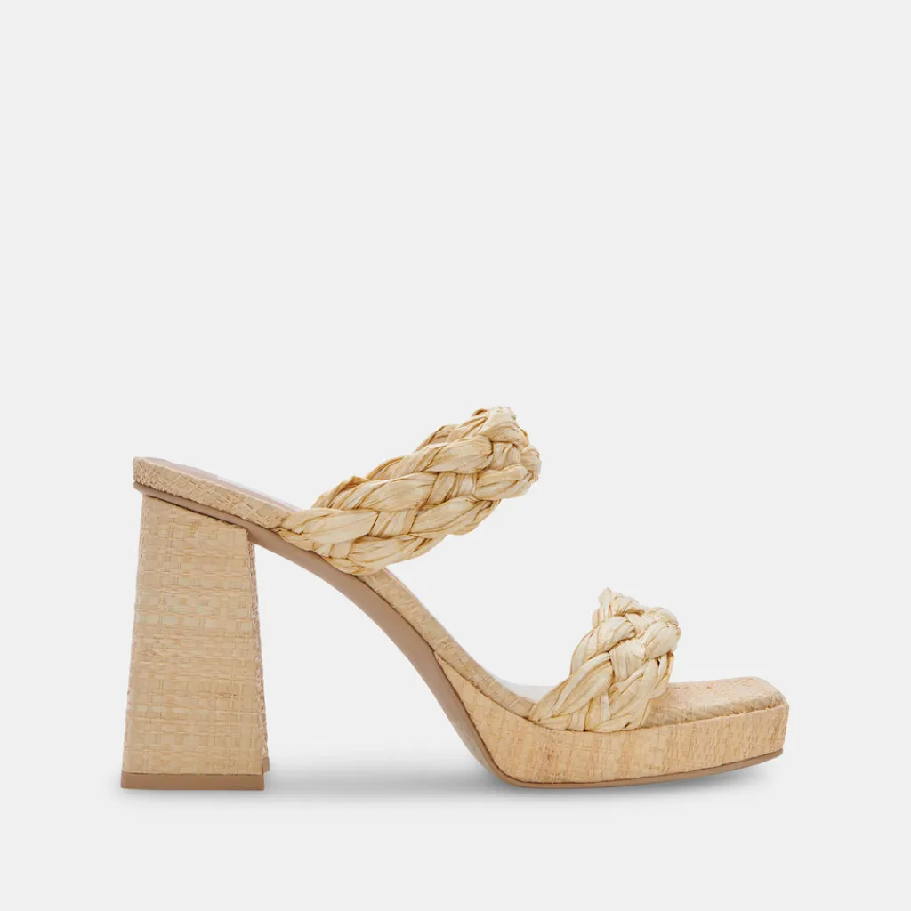 DOLCE VITA Heels*Ashby Heels Lt Natural Raffia