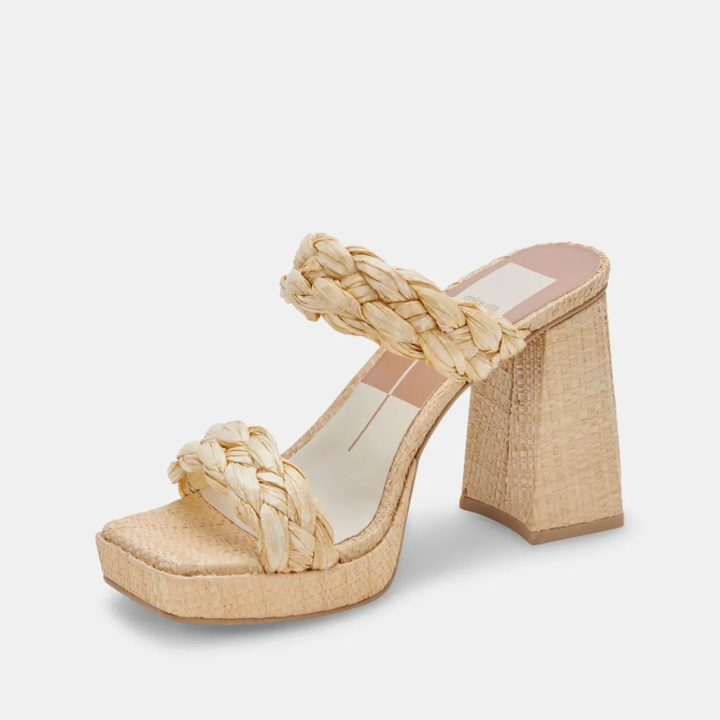 DOLCE VITA Heels*Ashby Heels Lt Natural Raffia