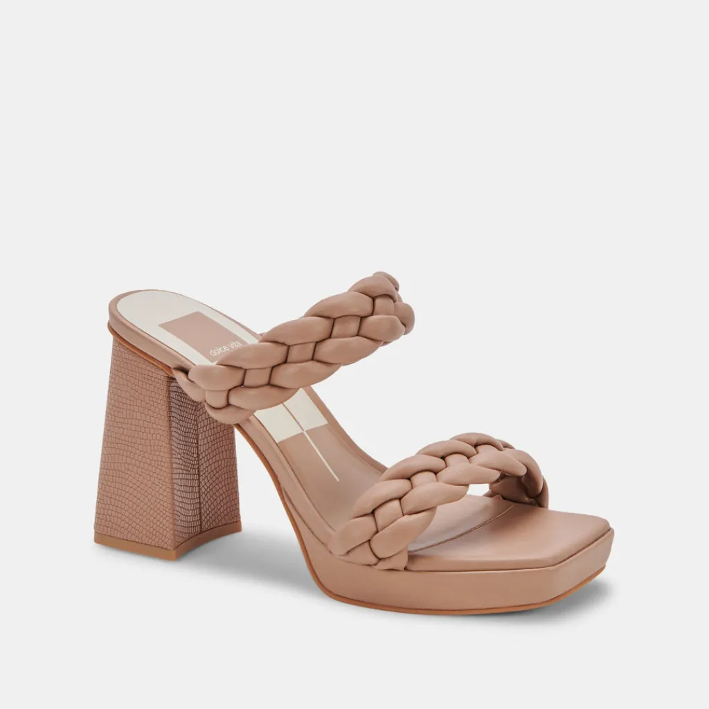 DOLCE VITA Sandals*Ashby Wide Heels Cafe Stella