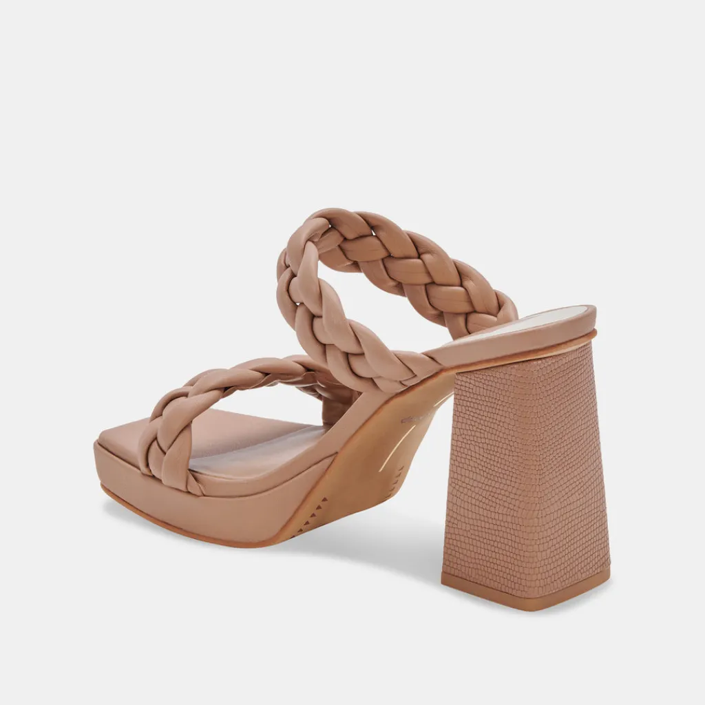 DOLCE VITA Sandals*Ashby Wide Heels Cafe Stella