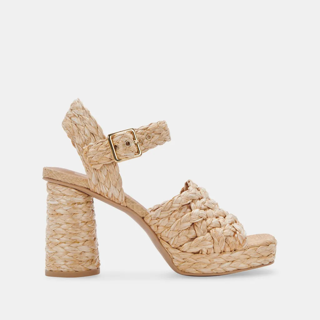 DOLCE VITA Heels*Asher Heels Lt Natural Raffia
