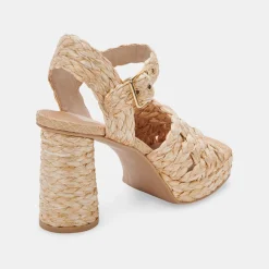 DOLCE VITA Heels*Asher Heels Lt Natural Raffia