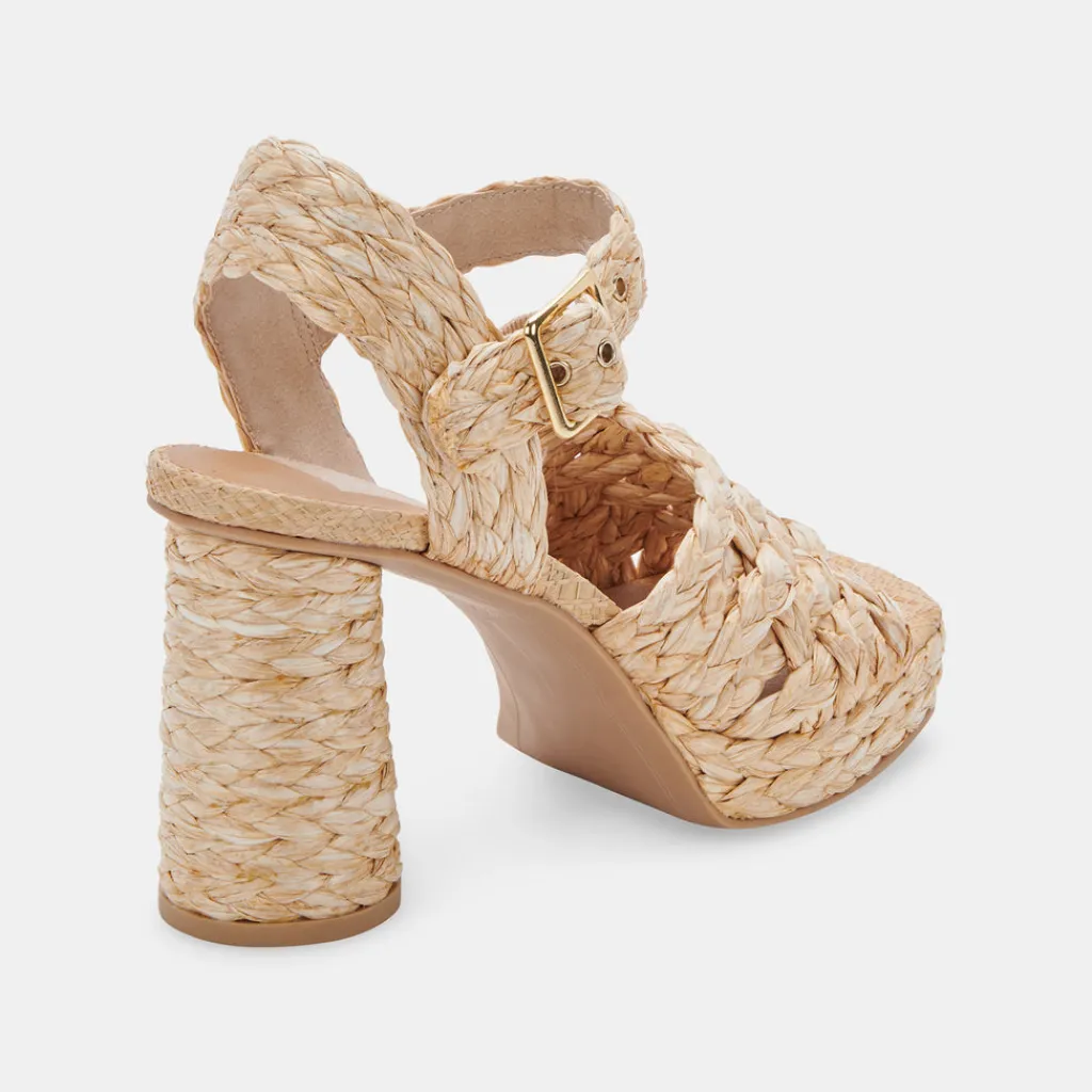 DOLCE VITA Heels*Asher Heels Lt Natural Raffia
