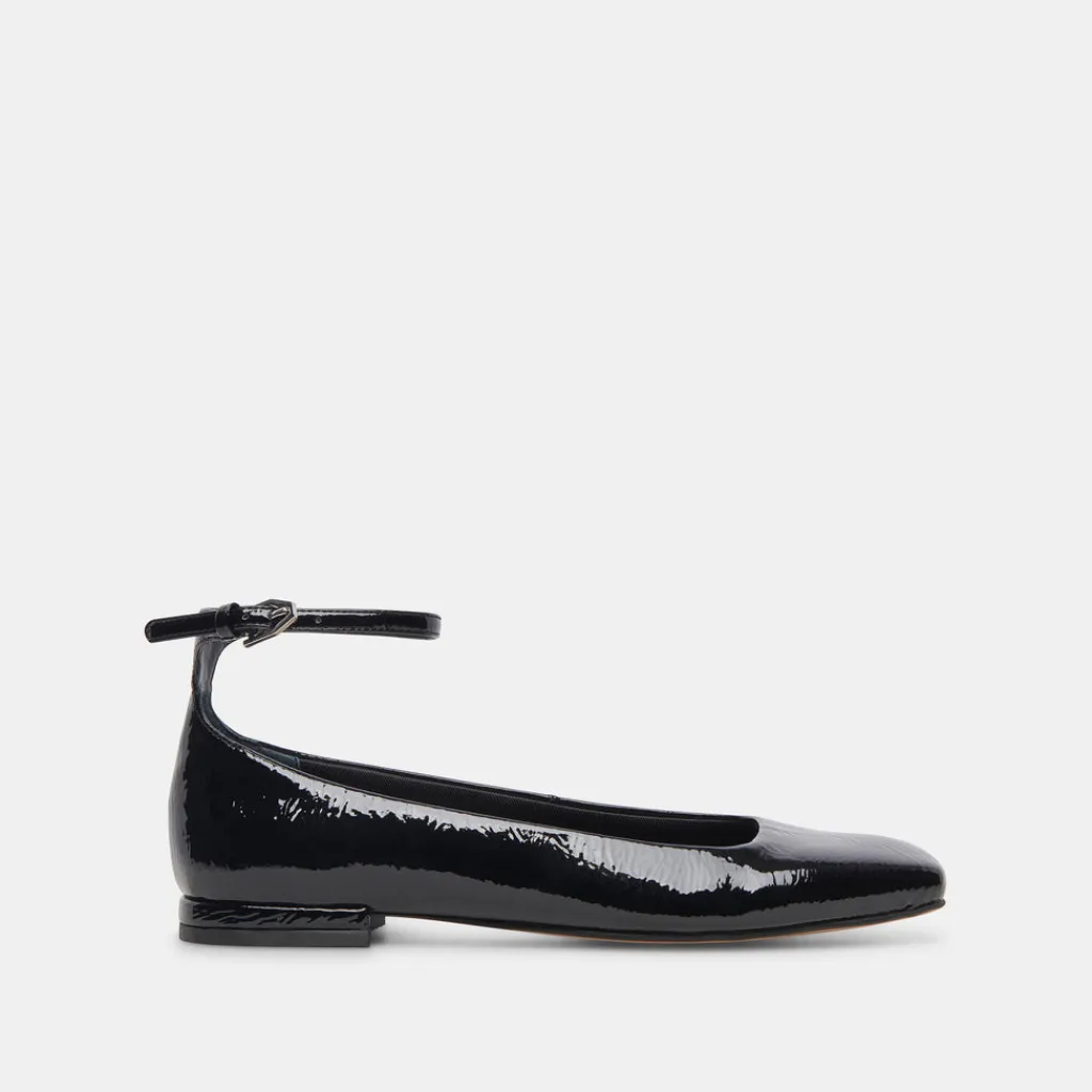 DOLCE VITA Flats & Loafers*Ashya Ballet Flats Midnight Crinkle Patent