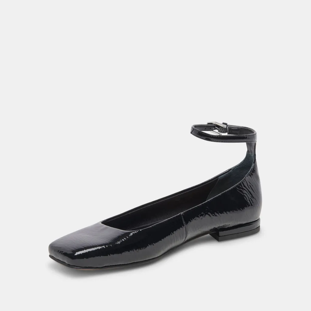 DOLCE VITA Flats & Loafers*Ashya Ballet Flats Midnight Crinkle Patent