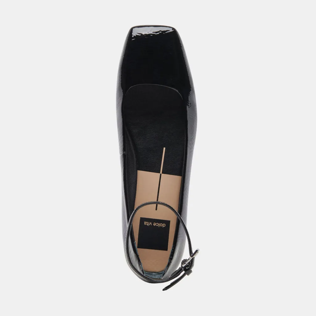 DOLCE VITA Flats & Loafers*Ashya Ballet Flats Midnight Crinkle Patent