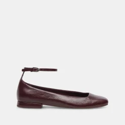 DOLCE VITA Flats & Loafers*Ashya Ballet Flats Wine Crinkle Patent