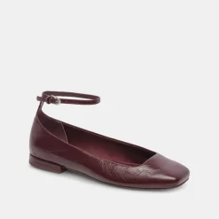 DOLCE VITA Flats & Loafers*Ashya Ballet Flats Wine Crinkle Patent