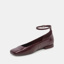 DOLCE VITA Flats & Loafers*Ashya Ballet Flats Wine Crinkle Patent