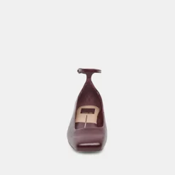 DOLCE VITA Flats & Loafers*Ashya Ballet Flats Wine Crinkle Patent