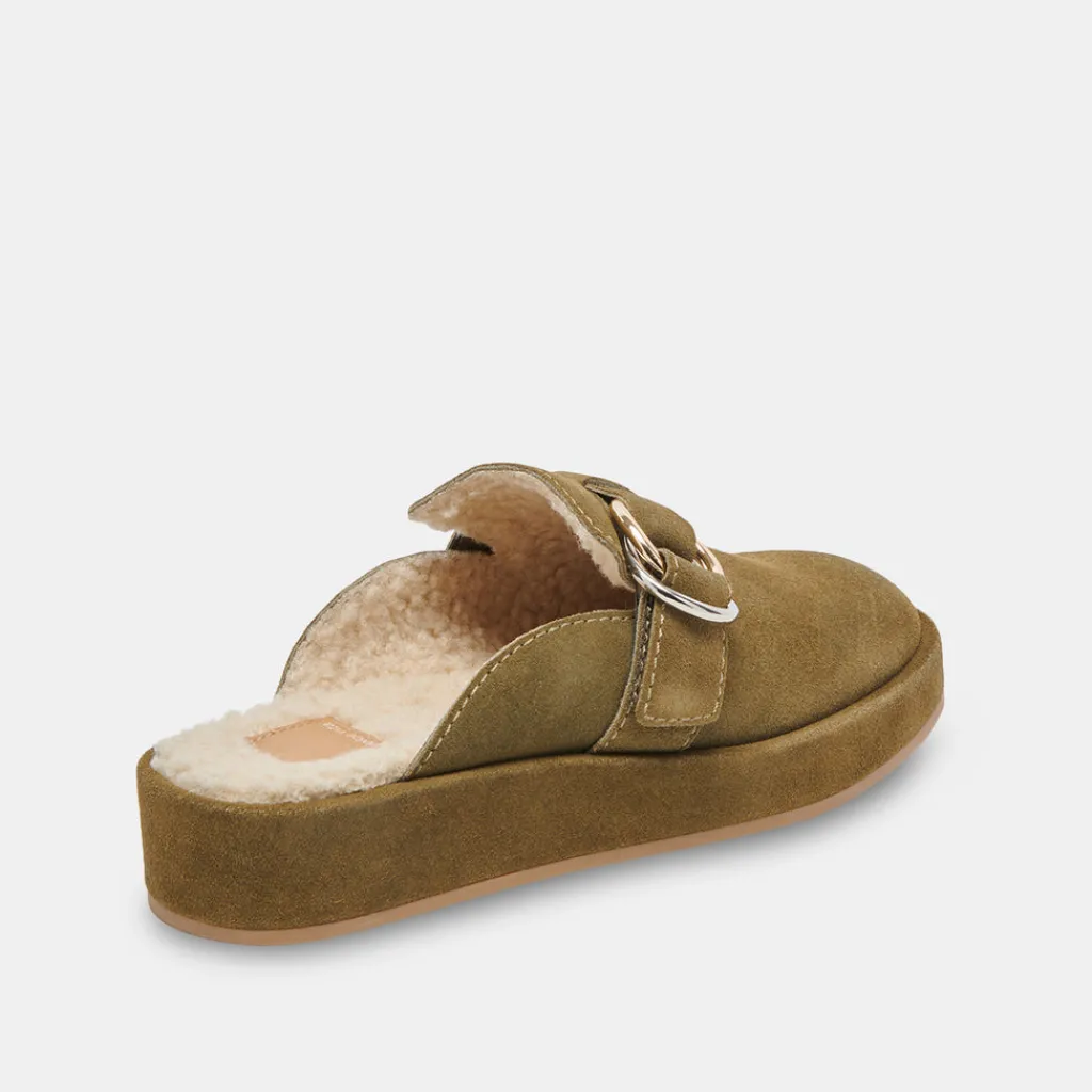 DOLCE VITA Flats & Loafers*Astor Plush Flats Olive Suede
