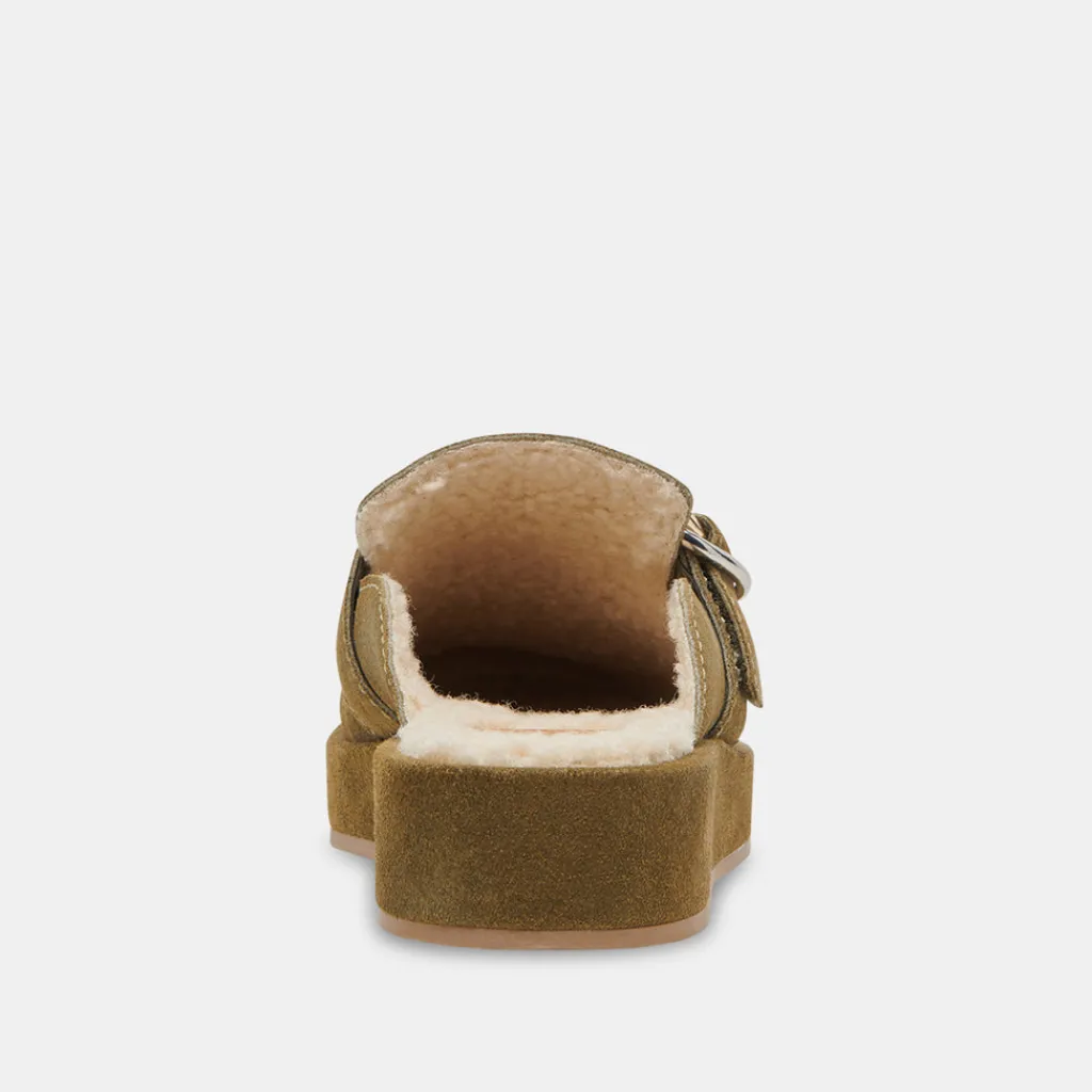 DOLCE VITA Flats & Loafers*Astor Plush Flats Olive Suede