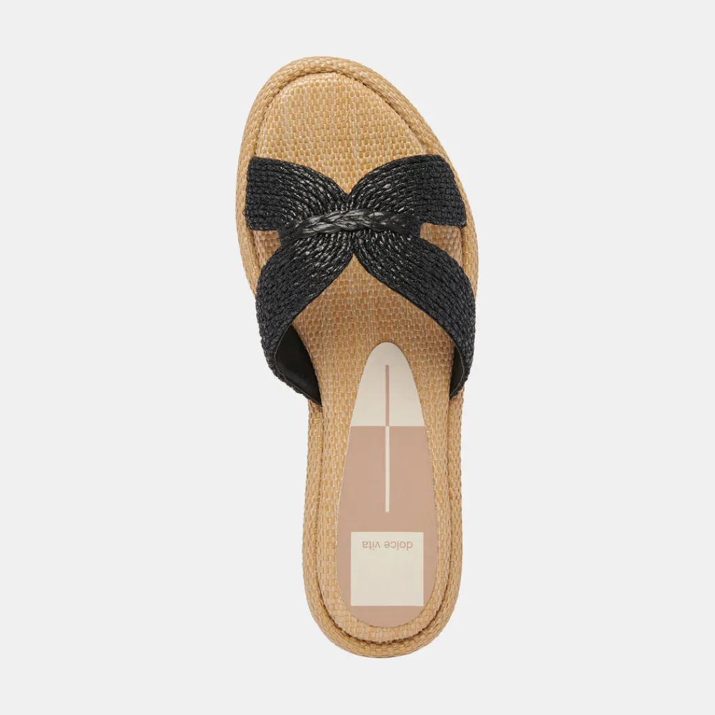 DOLCE VITA Sandals*Atomic Sandals Black Raffia