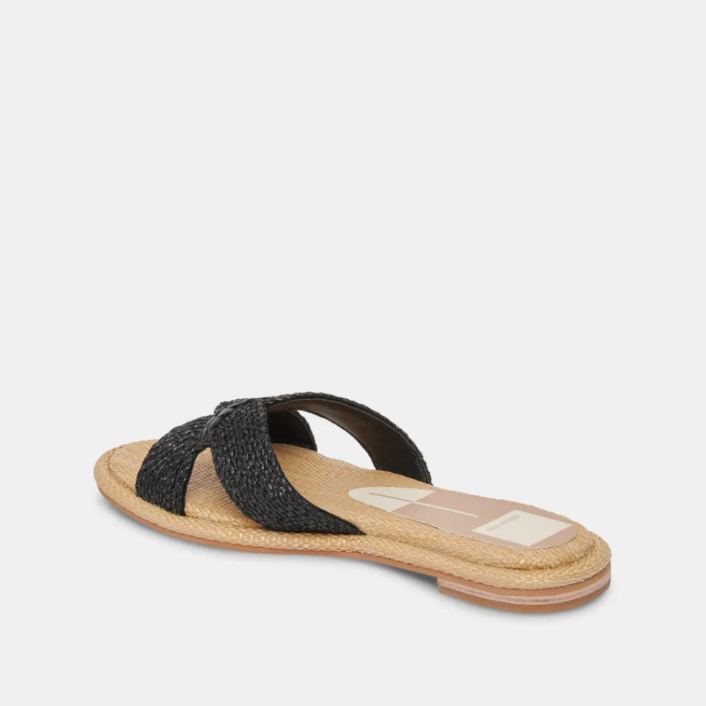 DOLCE VITA Sandals*Atomic Sandals Black Raffia