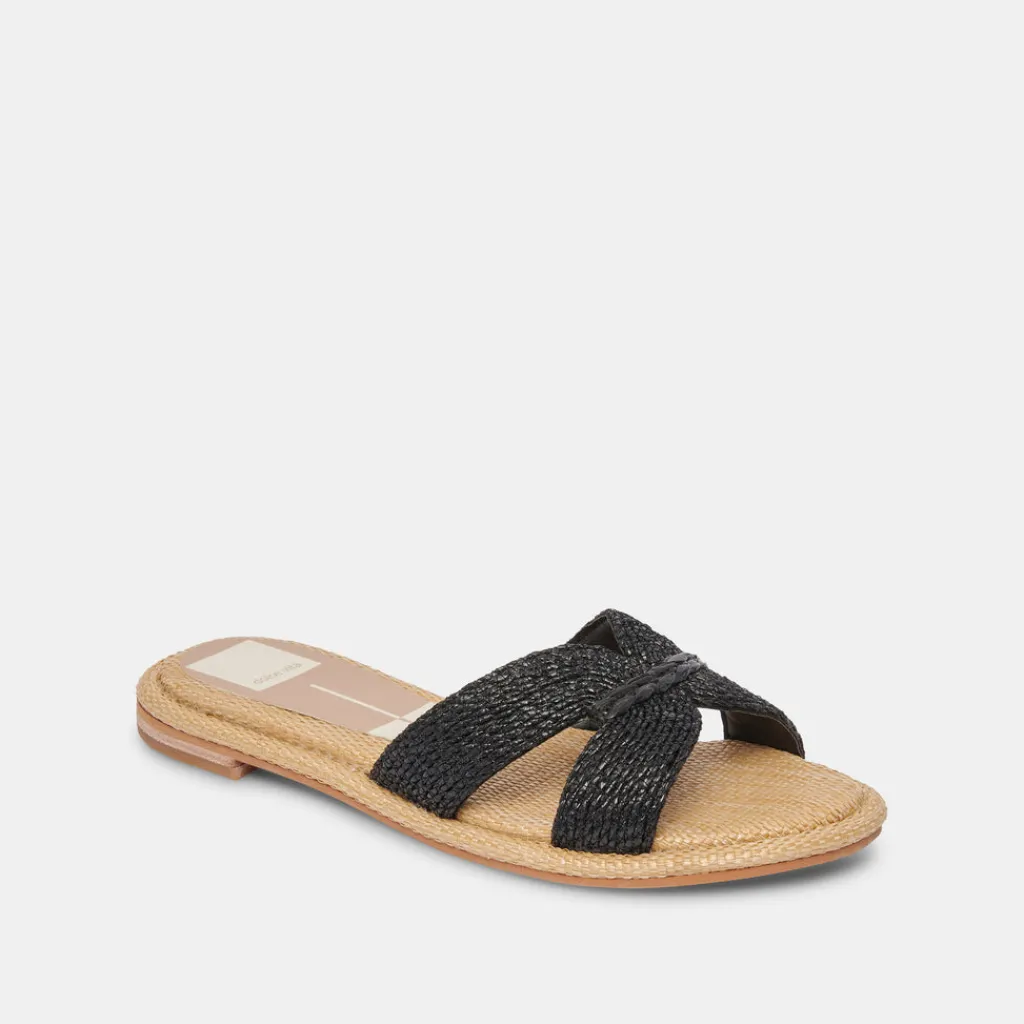 DOLCE VITA Sandals*Atomic Sandals Black Raffia