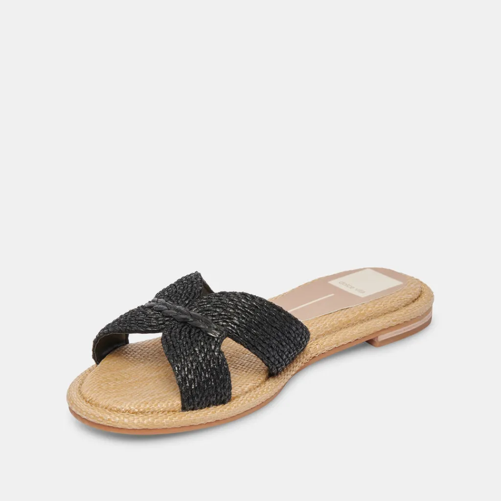 DOLCE VITA Sandals*Atomic Sandals Black Raffia