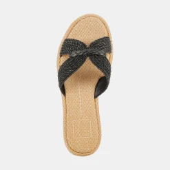 DOLCE VITA Sandals*Atomic Sandals Black Raffia