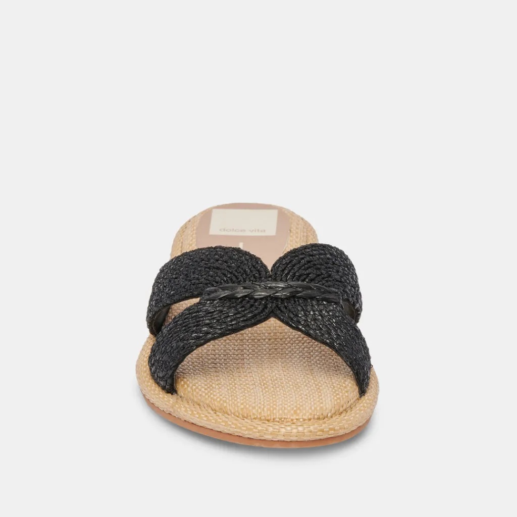DOLCE VITA Sandals*Atomic Sandals Black Raffia