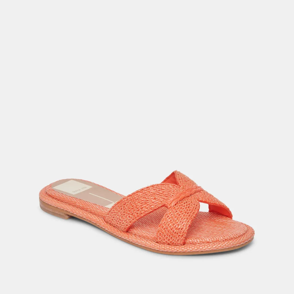 DOLCE VITA Sandals*Atomic Sandals Orange Raffia