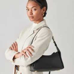 DOLCE VITA Handbags*Audri Shoulder Bag Black Leather