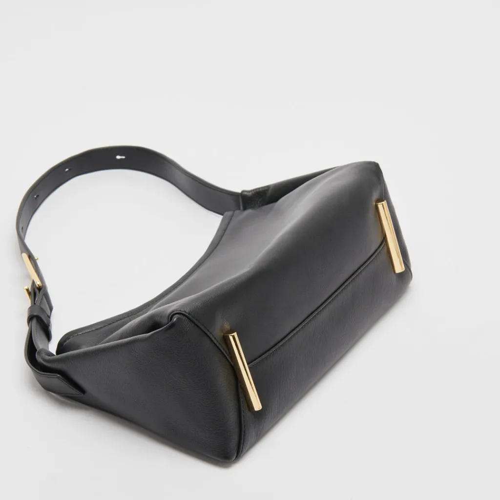 DOLCE VITA Handbags*Audri Shoulder Bag Black Leather