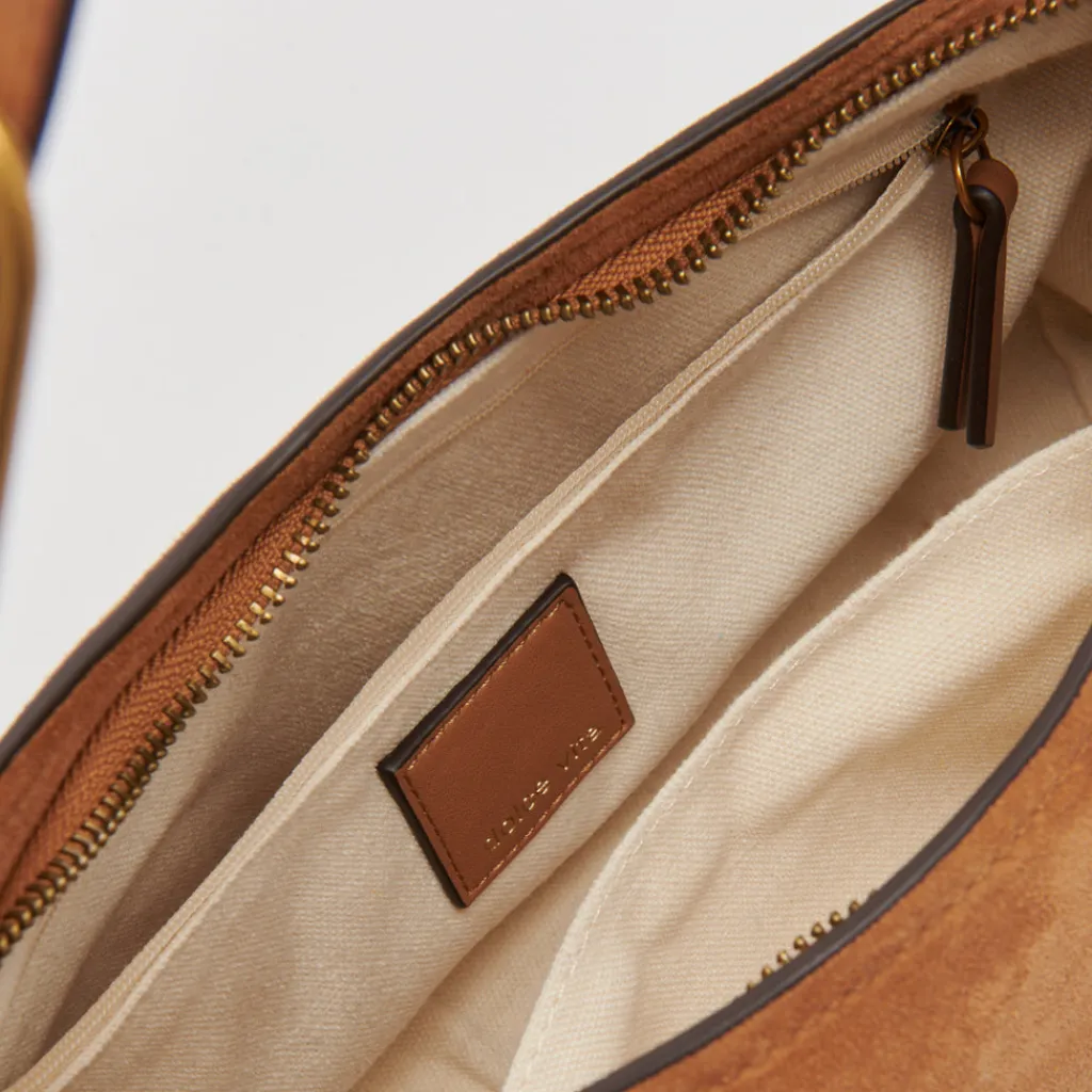 DOLCE VITA Handbags*Audri Shoulder Bag Rusty Oak Suede