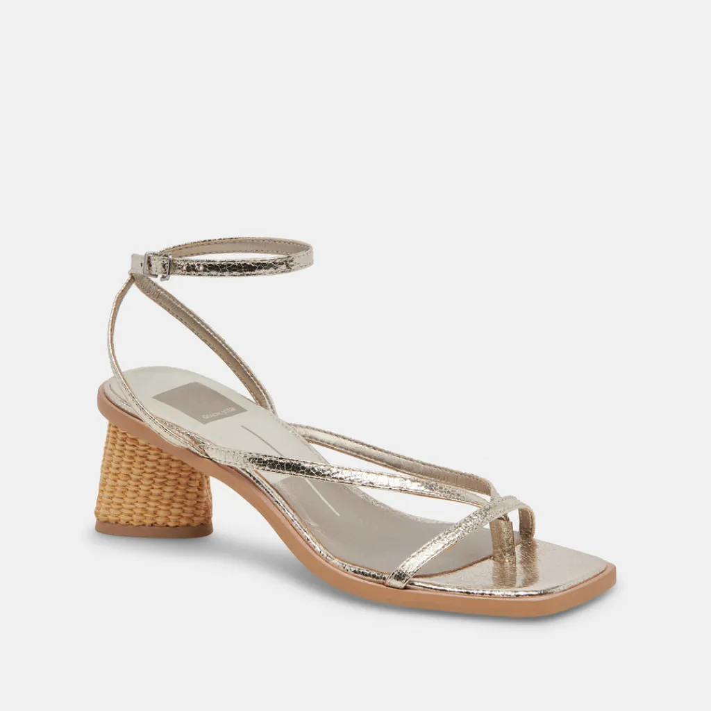 DOLCE VITA Sandals*Banita Sandals Light Gold Crackled Stella