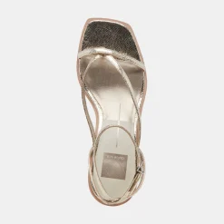 DOLCE VITA Sandals*Banita Sandals Light Gold Crackled Stella